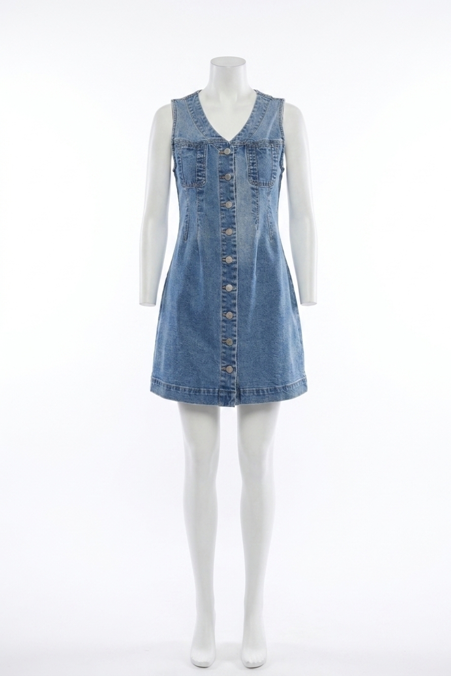 NEW DEAR JOHN DENIM sabrina denim dress in blue